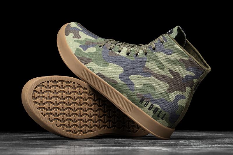 Camo Nobull High-Top Forest Camo Canvas Men's Trainers | CA A1365H